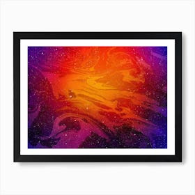 Nebula - Marble Space #4 Art Print