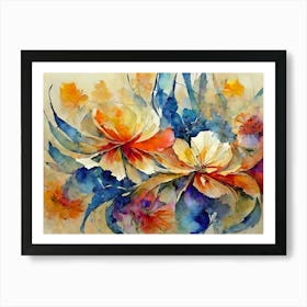 Floral Design 1 - AI Art Print