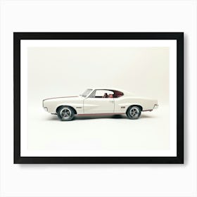 Toy Car 67 Pontiac Gto White Art Print