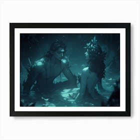 Swamp Mermaids Art Print