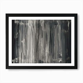 Abstract grey Art Print