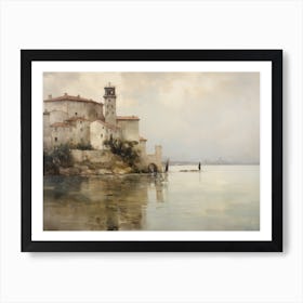 European Coastal Painting Art Print