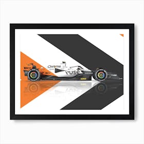 Mclaren MCL60 2023 F1 Formula 1 Monaco Special Livery Lando Norris Oscar Piastri Art Print