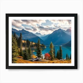 Lake In The Mountains Art Print