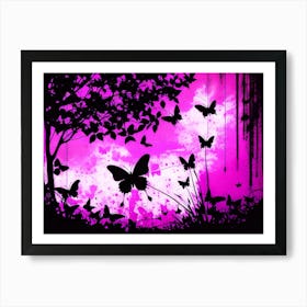 Butterflies In The Sky 40 Art Print