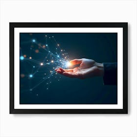 Hand Of A Businessman Art Print