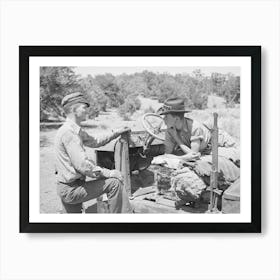 Farmer And His Younger Brother, Pie Town, New Mexico By Russell Lee Art Print