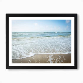 Pastel Blue Beach Life Art Print