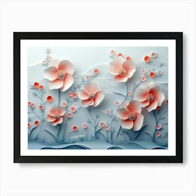 3d Artwork Flower 5 Art Print