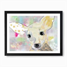 Chihuahua Popart Collage Art Print