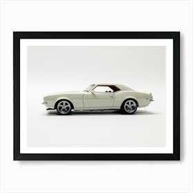 Toy Car 67 Camaro White Art Print