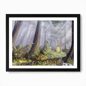 Magical Totoro's Forest Art Print