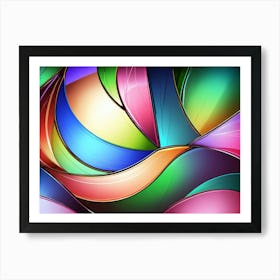 Abstract Colorful Background Art Print