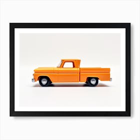 Toy Car 62 Chevy Pickup Orange Art Print