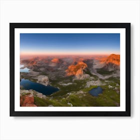 Lake In The Mountains Art Print