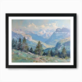 Western Landscapes Rocky Mountains 2 Art Print