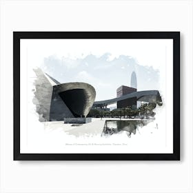 Museum Of Contemporary Art & Planning Exhibition, Shenzhen, China Art Print