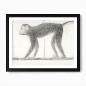 Monkey (1884), Georges Seurat Art Print