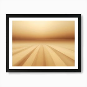 Abstract Background With A Blurred Gradient Of Brown And Beige, Creating A Sense Of Depth And Warmth Art Print