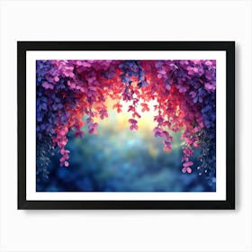 Purple Wisteria Background Poster