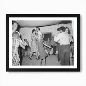 The Broom Dance At The Square Dance, Pie Town, New Mexico, The Extra Girl Or Man Dances Around With A Broom For A Art Print