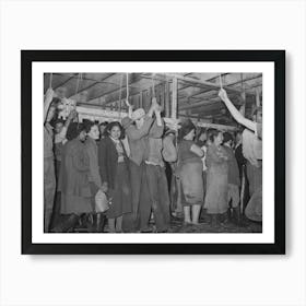 Turkey Pickers Waiting For Work To Start, Cooperative Poultry Plant, Brownwood, Texas By Russell Lee Art Print