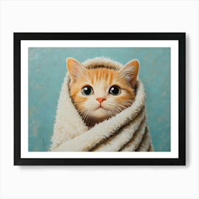 Bathroom Cat 17 Art Print