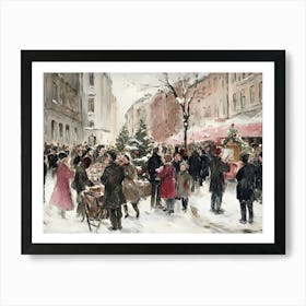 Christmas Market 6 Art Print