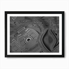 Abstract Black And White Art Print