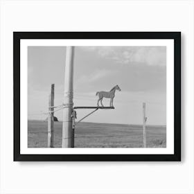 Old Weathervane On Farm South Of Crosby, North Dakota By Russell Lee Art Print