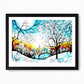 Winter Aesthetic - Winter Landscape Art Print