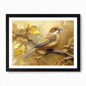 Golden Sparrow Masterpiece 1 Art Print