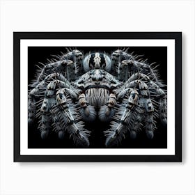 Macro of wolf spider Art Print