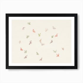 Butterfly Print, Kamisaka Sekka (2) Art Print