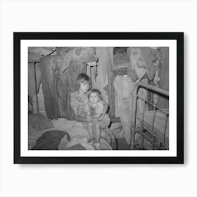 Children Of Tenant Farmer, Hill Section Of Mcintosh County, Oklahoma By Russell Lee Art Print