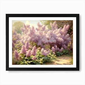 Lilac Blossoms In Spring Art Print