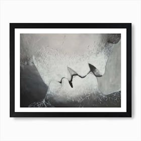 Kissing Art Print