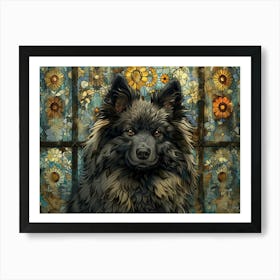 Keeshond Fine Art Portrait 1 Art Print