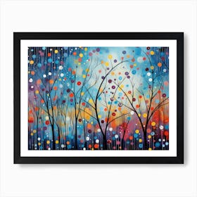 Abstract Of Trees Art Print