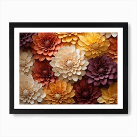 Dahlias 11 Art Print