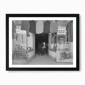 Untitled Photo, Possibly Related To Clothing Store With Tailor In Doorway, Mexican District, San Antonio, Texas Art Print