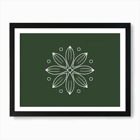 Flower Logo Art Print