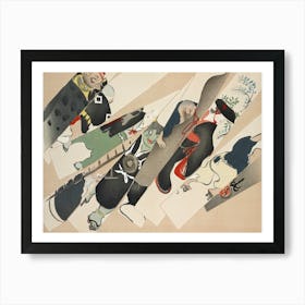 Blades From Momoyogusa –Flowers Of A Hundred Generations , Kamisaka Sekka Art Print