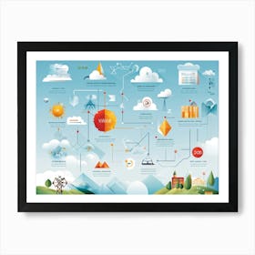 An Array Of Geometric Styles Forming An Abstract Interface Encapsulating The Elements Of Weather T (2) Art Print