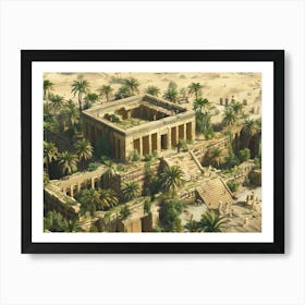 Egyptian Temple 2 Art Print