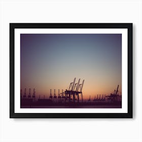 Harbour Giraffes 6 Art Print