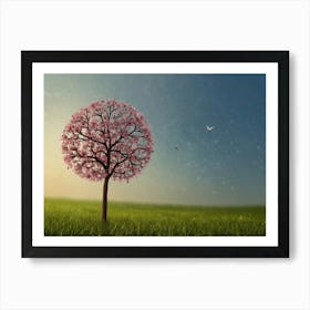 Cherry Blossom Tree 2 Art Print