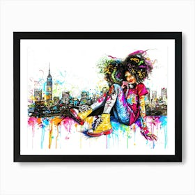 Little Miss Pretty - Urban Fare Art Print