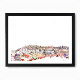 Beach Scene Art Print