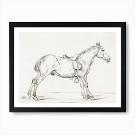 Saddled Horse, Jean Bernard Art Print